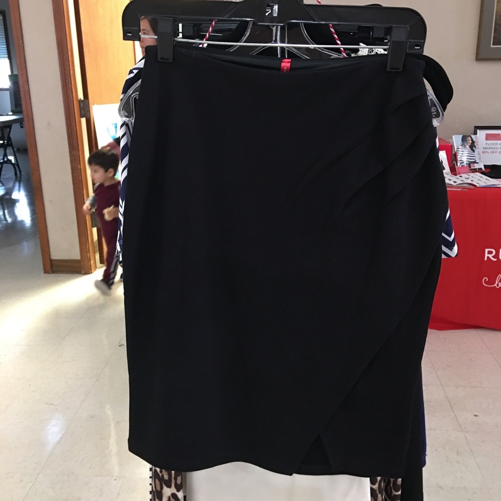 Asymmetrical Black Skirt by Ruby Ribbon